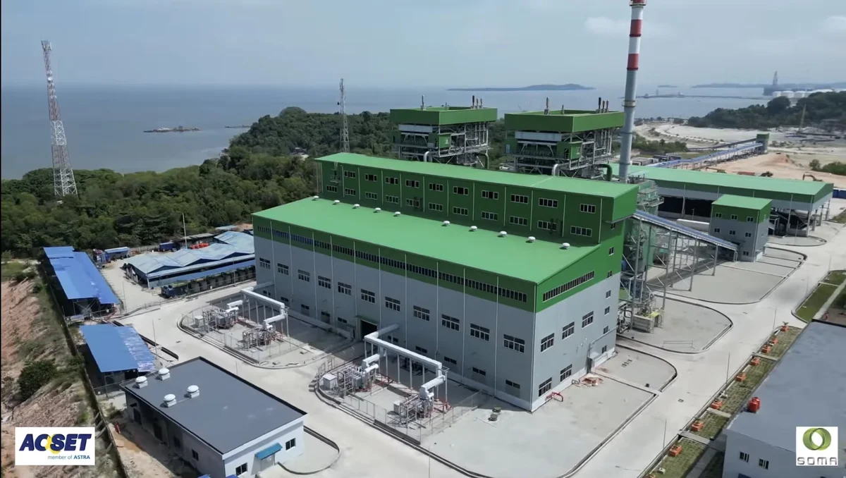 Soma Karimun CFSPP coastal power plant facility